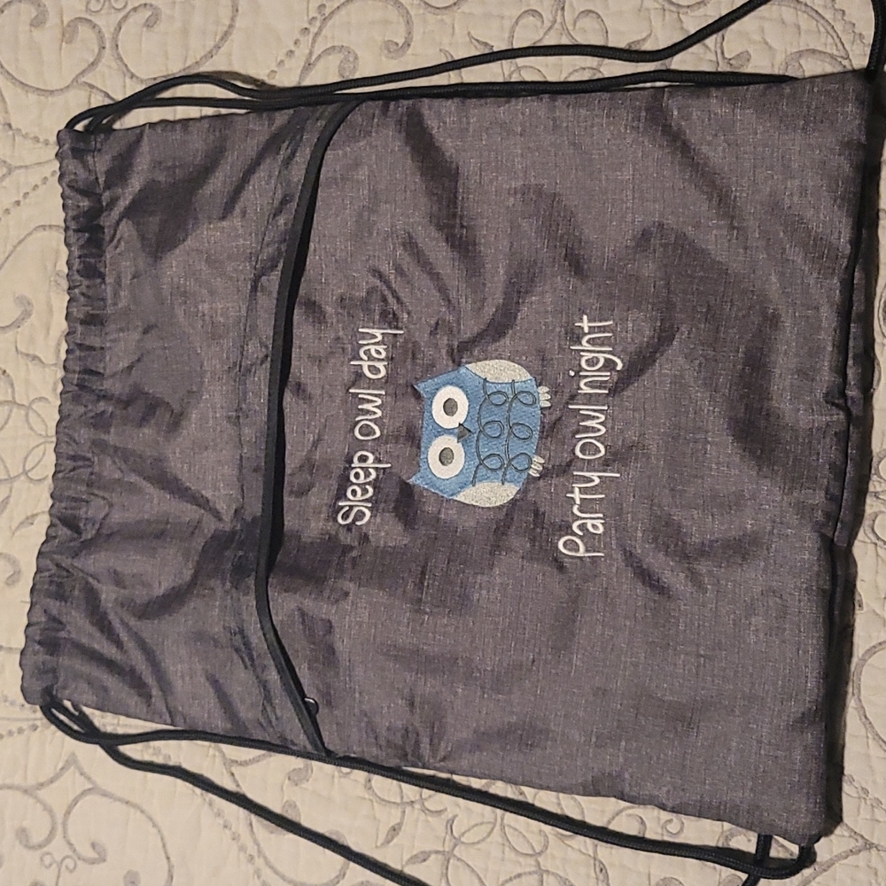 New Thirty-One Owl Drawstring Bag